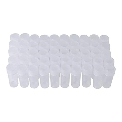 Immagine di 50 Pz. 5ml Volume Bottiglie di plastica per campioni Contenitore piccole dimensioni