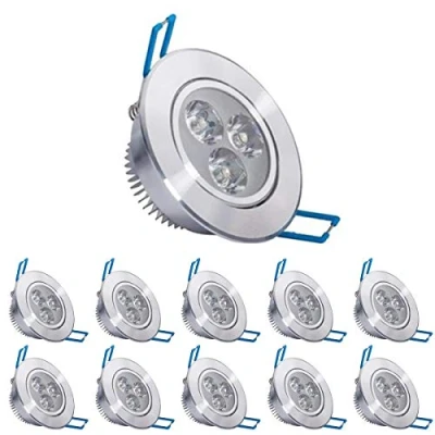 Immagine di POCKETMAN 10 x 220V 3W LED Faretti da incasso, Lampada soffitto, con trasformatore, bianco caldo, 280 300 lumen (30W equivalente)