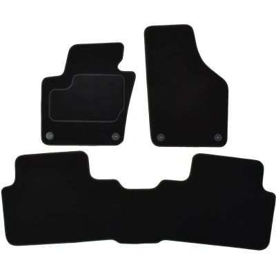 Immagine di MAMMOOTH A041 SET20 PRM 01 Set tappetino Tessile anteriore e posteriore 3 nero SEAT: Alhambra II