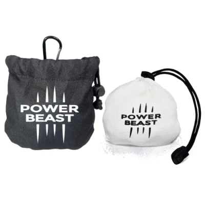 Immagine di POWER BEAST Magnesite Esfera 60 Gr Riutilizzabile + Borsa, Palla di Calcare, Gesso, Ball, Chalk Pallina Magnesite, Cross Fit, Sollevamento Pesi, Arrampicata, Paddle, PoleDance.