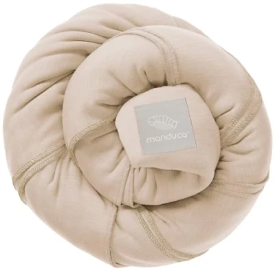 Immagine di manduca Sling &gt; Powder &lt; Fascia portabebè elastica con certificato GOTS, 100% cotone biologico, marsupio per neonati e bambini dalla nascita (3,5 15kg)