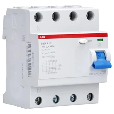 Immagine di ABB F204 A 40A 30MA NA SX INT.DIFFER. PURO 4P