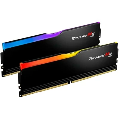 Immagine di G.Skill Ripjaws M5 RGB Kit memoria PC Dettaglio DDR5 64 GB 2 x 32 Non ECC 5200 MHz 288pin DIMM CL40 F5 5200J4040A32GX2 RM5RK