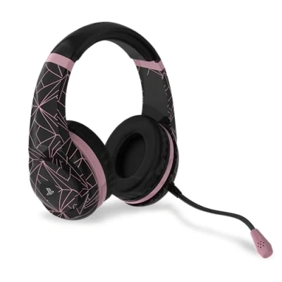 Immagine di 4Gamers, Officially Licensed Pro4 70 PS5/PS4, cuffie auricolari, oro rosa, Abstract Edition (PS4/)