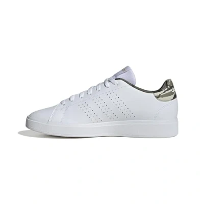 Immagine di adidas Advantage Base 2.0 Shoes, Scarpe Basse Non da Calcio Uomo, Cloud White/Cloud White/Olive Strata, 40 2/3 EU