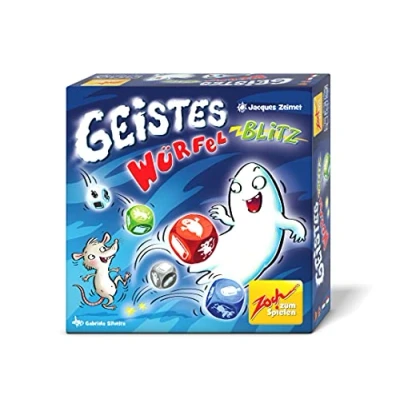 Immagine di Zoch 601105141 Ghost Flash Dice Flash, il divertente gioco di reazione per grandi e piccini, che afferrano rapidamente le figure giuste, ha buone possibilità vincere, da 8 anni