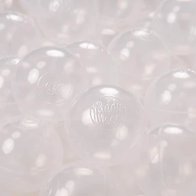 Immagine di KiddyMoon 100 ∅ 6CM Palline Morbide Colorate Per Piscina Bambini Fatto In EU, Trasparente