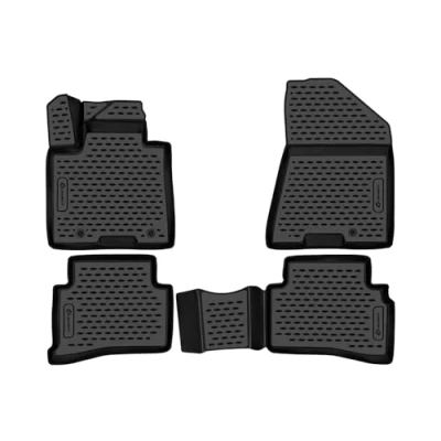 Immagine di Element tappetini in Gomma 3D Premium su Misura Adatti per Hyundai Tucson, Mk3 (III), 2015 2018, 4 Pezzi.