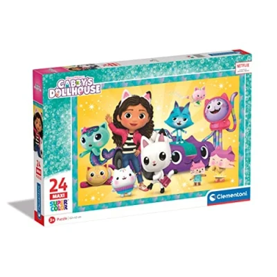 Immagine di Clementoni Puzzle Super Color Maxi Gabby&#039;s Dollhouse, 24 pezzi. (24 pezzi)