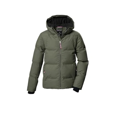 Immagine di killtec Bambine e ragazze Giacca trapuntata/giacca invernale con cappuccio KOW 357 GRLS QLTD JCKT, moos, 152, 42150 000