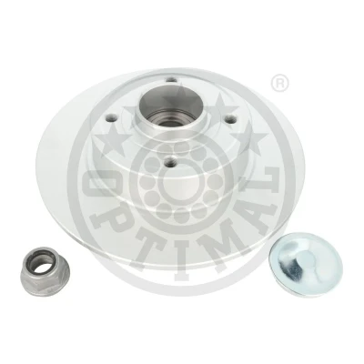 Immagine di OPTIMAL 702982BS1 Disco freno 240 8 4/4 100 pieno rivestito con cuscinetto ruota integrato, sensore ABS integrato RENAULT: CLIO 3, MEGANE 2