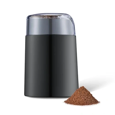 Immagine di Amazon Basics Macinacaffè elettrico, nero