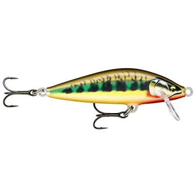 Immagine di Rapala Esca da Pesca Artificiale Spinning Countdown Elite in Balsa per Acqua Dolce Affondante Profondità di Nuoto 1,2m 7,5cm / 10g Prodotta Estonia Gilded Vairon