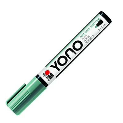 Immagine di Marabu YONO 12400103159 Pennarello acrilico versatile con punta rotonda giapponese 1,5 3 mm, a base d&#039;acqua, resistente alla luce e impermeabile, per quasi tutte le superfici