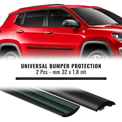 Immagine di 4R Quattroerre.it 12540 Modanature Bumper Paracolpi per Auto, 32 mm x 1,8 mt, 2 Pezzi
