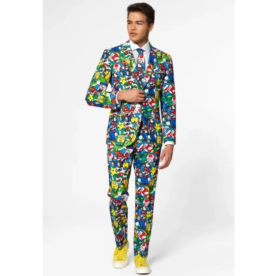 Immagine di Opposuits Super Mario Completo multicoloured, Uomo, Taglia: 60, Multi coloured