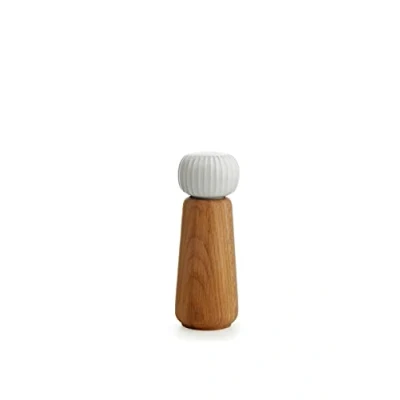 Immagine di Kähler Mill H18 cm Hammershøi macina spezie manuale di design danese, bianco