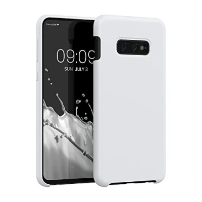 Immagine di kwmobile Cover per Samsung Galaxy S10e Custodia Back Case Smartphone in Silicone TPU Protezione Gommata bianco matt
