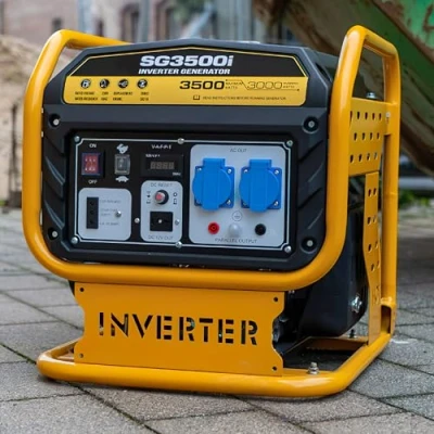 Immagine di generatore di corrente &quot;Sinco SG3500i&quot;, inverter, 3500 Watt, corrente, gruppo emergenza, motore a benzina 4 tempi, 2 x 230 V, cantiere, giardino, attività all&#039;aperto, campeggio