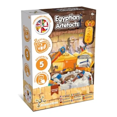 Immagine di Science4you Kit di Scavo Egitto per Bambini Scopri l&#039;Antico con Questo Scavo, Fate Uno Storico &amp; Scoprite Tutte e 5 le Statue Egizie, Regalo Archeologico 8 9 10 11+