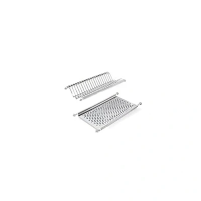 Immagine di Emuca Scolapiatti pensile per piatti e bicchieri in acciaio inox mobile di lunghezza 60cm (535 mm 570 mm)
