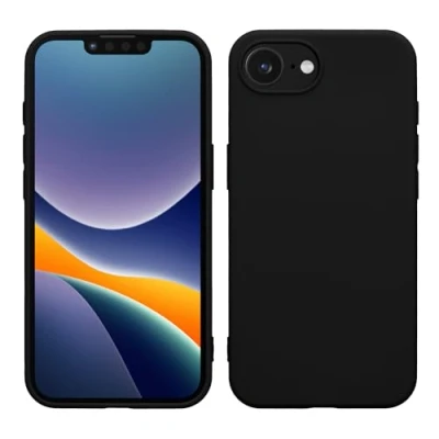 Immagine di kwmobile Custodia Compatibile con Apple iPhone SE 2025 / 4 4. Generation Cover Back Case per Smartphone in Silicone TPU Protezione Gommata nero matt
