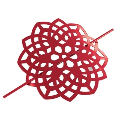 Immagine di Douceur d&#039;Intérieur Tenda con occhielli, 140 x 260 cm, colore: Rosso