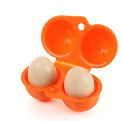 Immagine di 2 Griglia Porta Uova da Frigo, Portauova Frigorifero, Contenitore per Uova, Plastica Trasparente, Impilabile con Coperchio Frigorifero Cucina Picnic All&#039;Aperto