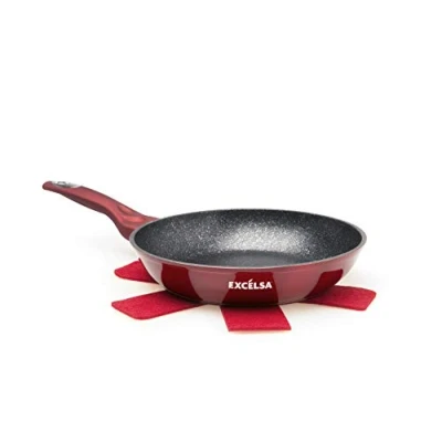 Immagine di Excelsa Phoenix Padella Antiaderente 1 Manico, Alluminio, Rosso
