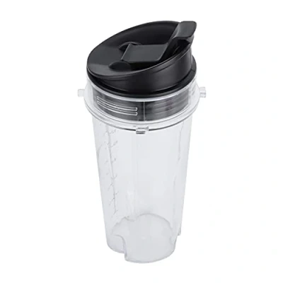 Immagine di Tazza di Ricambio e Coperchio, Parte del Frullatore per in PP da 470 Ml Accessori Nutri