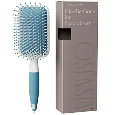 Immagine di spazzola per capelli con minerali ionici, ricci piatto unisex uomo e donna setole morbide, impugnatura comoda facile da impugnare