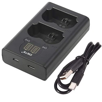 Immagine di DSTE Caricatore doppio USB con display LCD Compatibile per NP W235,NPW235 Batteria e FUJI XT4 Fujifilm X H2 H2S Digital Macchina Fotografica