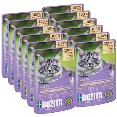Immagine di Multipack risparmio! 24 x 85 g Bozita Bocconcini in salsa Senior Pollo