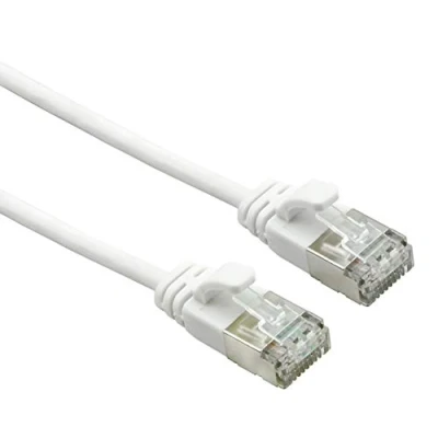 Immagine di Roline 21.15.1712 RJ45 cavo di rete, patch CAT 6A U/UTP 2.00 m Bianco non schermato, Privo alogeni, Ritardante fiamma 1 pz.
