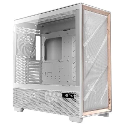 Immagine di Antec Flux PRO Full Tower Custodia da gioco in vetro temperato, colore: Bianco/Legno