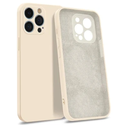 Immagine di MyGadget Custodia per iPhone 13 Pro [Quadrupla Protezione] Case in Silicone Rigido con Fodera Microfibra Cover Bianco