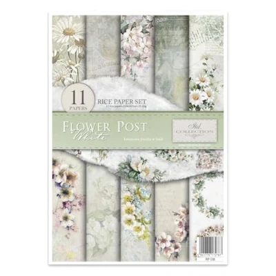 Immagine di ITD Collection Papier de riz créatif A4 Decoupage Rice Paper Sheet 29,7 x 21 cm Technique découpage multicolore (RP038) HS code 48021000