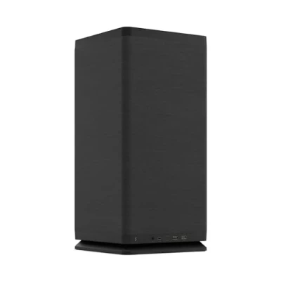 Immagine di Fractal Design Mood Black PC Case Sleek Fabric Design, 180mm Top Fan, Conceals 325mm Graphics Card, m ITX Motherboard Compatible, Easy Access Build, Efficient Cooling