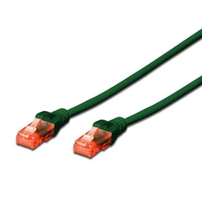 Immagine di Ewent EW 6U 020G Cavo di Rete Patch Cat 6 U/UTP, AWG 24/7, 2 Connettori RJ45, 2m, Verde