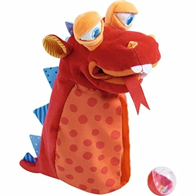 Immagine di HABA Manichino mostro onnivoro Con occhi mobili e sfera in plastica come mangime per mostro, 39 cm, perfetto teatro delle marionette a partire da 1,5 anni 2011706001