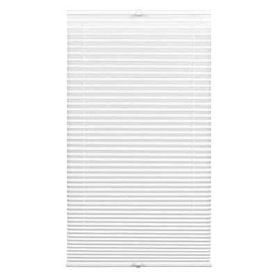 Immagine di GARDINIA Tenda da giorno plissettata Concept, Rullo a scomparsa, Incl. materiale di montaggio, EASYFIX con due binari scorrimento, Bianco, 70 x 130 cm (P A)