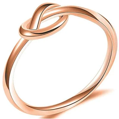 Immagine di JUDE Anello celtico con nodo d&#039;amore nero argento in acciaio inossidabile resistente, Metallo