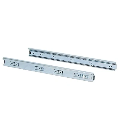 Immagine di Emuca Coppia di cursori/guide a sfera con uscita totale 45 x 350 mm per cassetti, set da 5