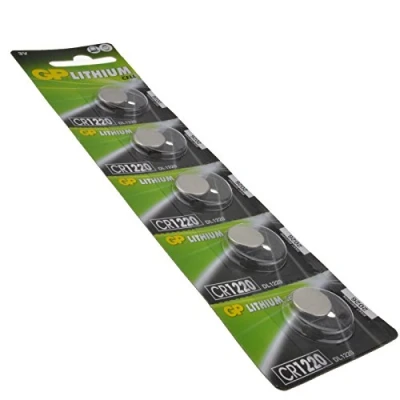 Immagine di GP Batteries Lithium Cell CR1220 Blister 5 Pile a bottone, Non ricaricabile, 3V