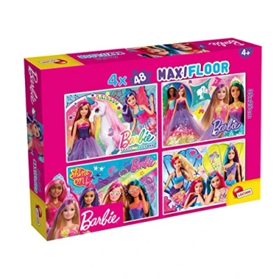 Immagine di Lisciani Giochi Barbie Puzzle Maxifloor 4 x 48, Colore, 99467