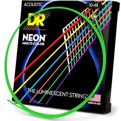 Immagine di DR String MCA 10 Multi Color Set di corde per chitarra acustica