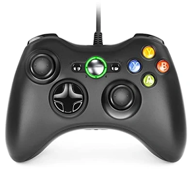 Immagine di Dhaose Xbox 360 Game Controller, Wired Controller Gamepad Cablato USB, Joystick, Joypad Compatibile per Microsoft Slim PC Windows /7/8/8.1/10