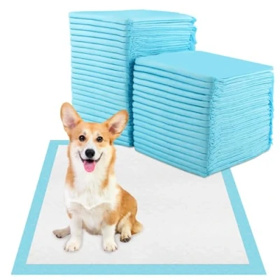 Immagine di Vexillic Tappetini Igienici per Cani, 40 Pezzi Traversine Cani 60x60cm, Assorbenti e Gatti Multiuso 6 Strati a Prova di Perdite con Superficie Asciugatura Rapida