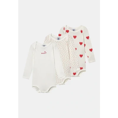 Immagine di Petit Bateau A00BC, Body a righe maniche lunghe (Pacco da 3) Bimba 0 24, Variante 1, 3 mesi