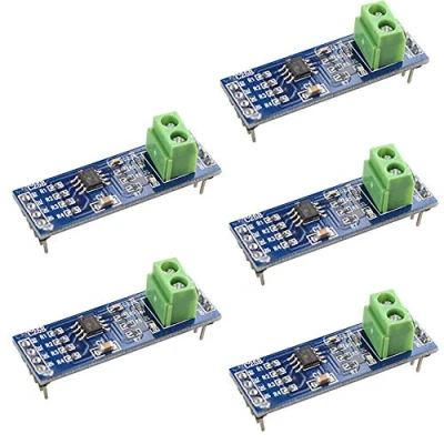 Immagine di HALJIA 5PCS 5V MAX485 modulo RS485 TTL a RS 485 universale ad alte prestazioni MCU sviluppo scheda convertitore per Arduino Raspberry Pi